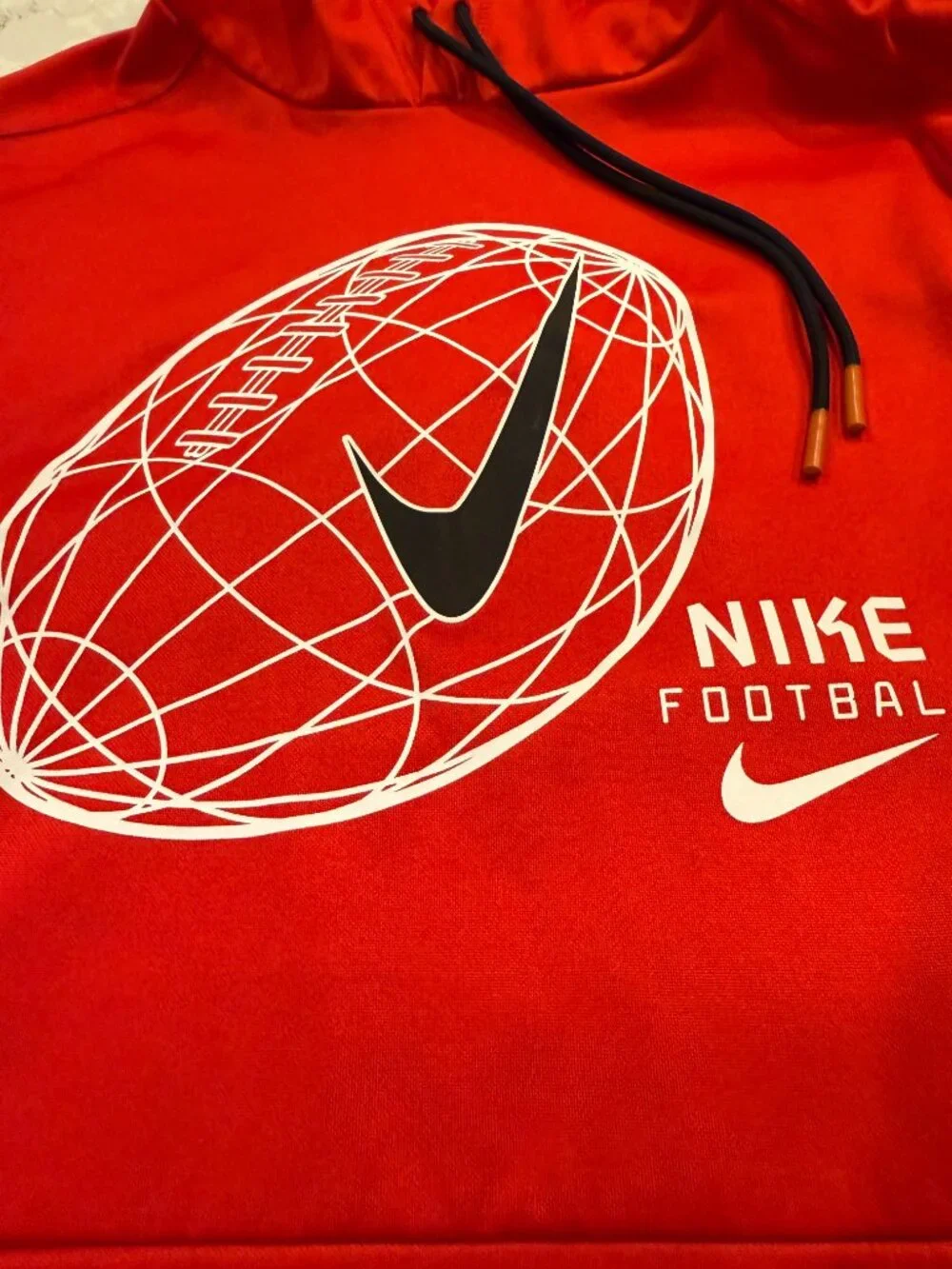 Nike Football Dri-Fit Fleece Hoodie Sweatshirt SZ M